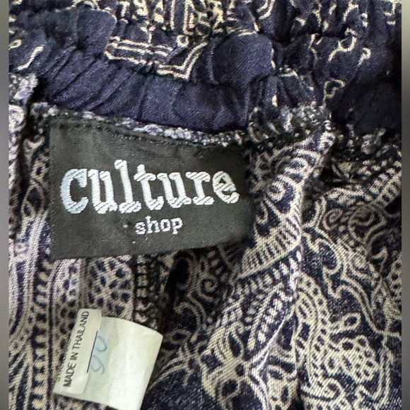 Culture Club Deep Blue Harem Pants Size Medium - Picture 3 of 3